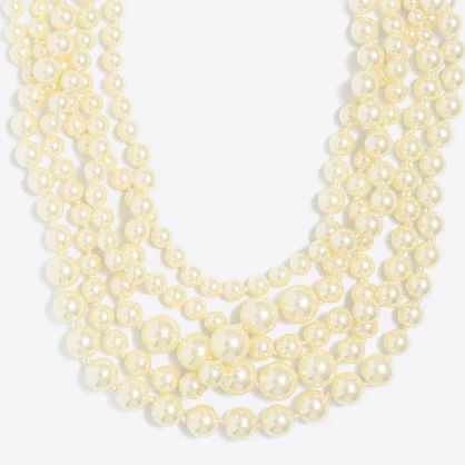 Factory multistrand pearl necklace | J.Crew Factory