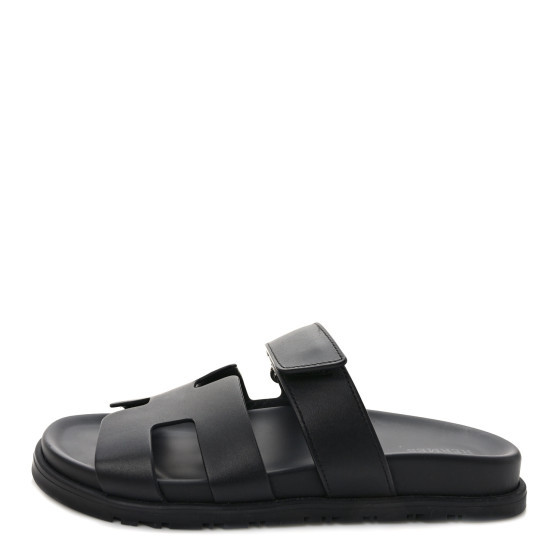 Calfskin Womens Chypre Sandals 37.5 Black | FASHIONPHILE (US)