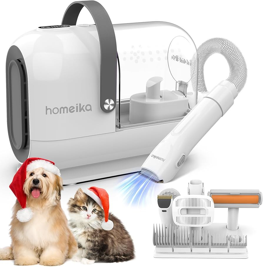Homeika Pet Grooming Kit & Dog Hair Vacuum 99% Pet Hair Suction, 3L Pet Vacuum Groomer with 7 Pet... | Amazon (US)