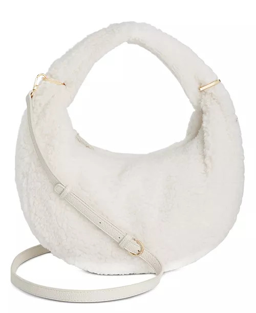Harlowwe Sherpa Small Top Handle Crossbody, Created for Macy's | Macy's