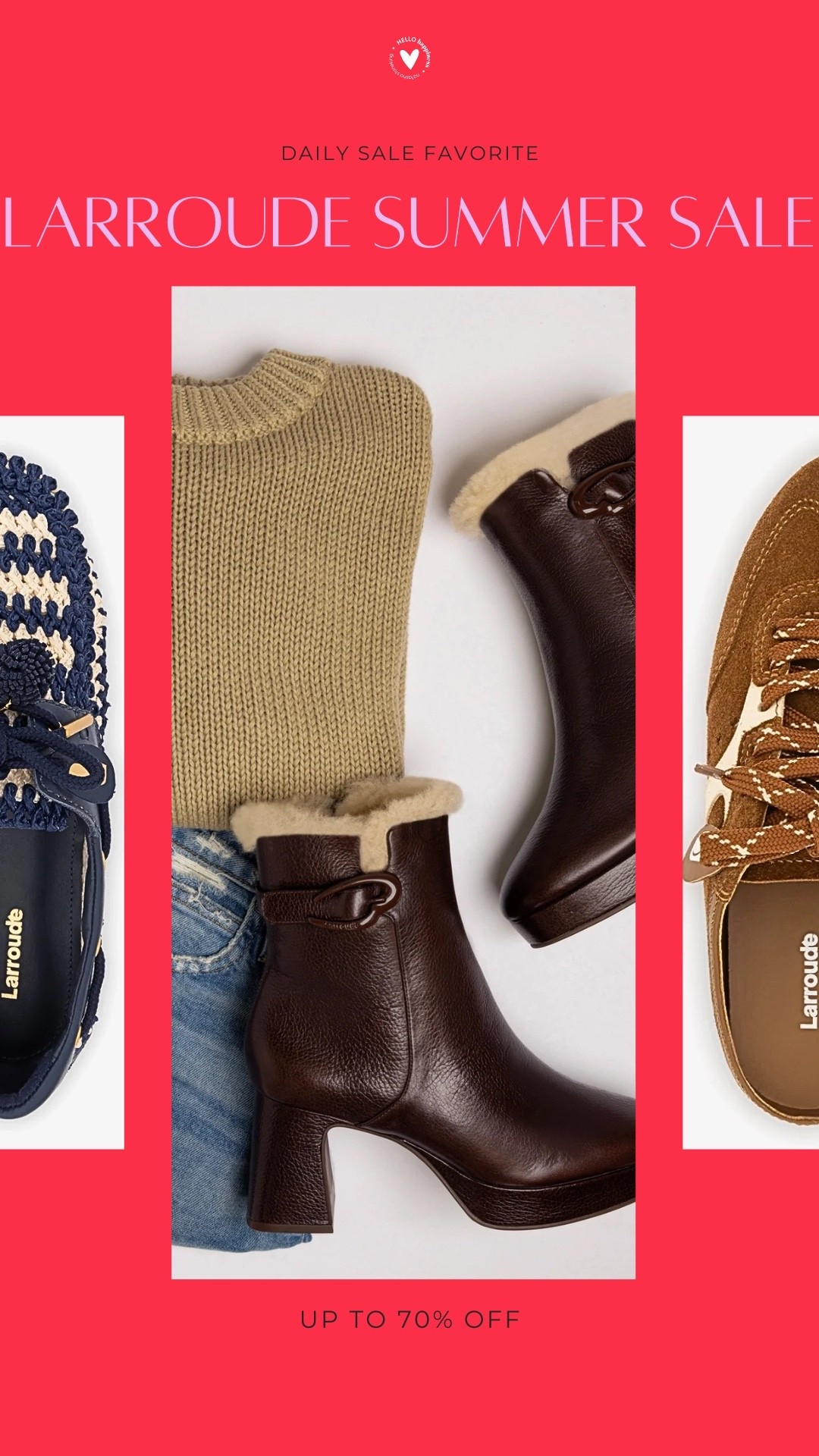 RUNNN to the Larroudé sale!!! 👏🏼 So many gorgeous shoes are up to 70% off right now—from sandals to boots and everything in between. Such a good time to grab a pair for fall 🤎

#LTKootd #LTKSaleAlert #LTKSeasonal