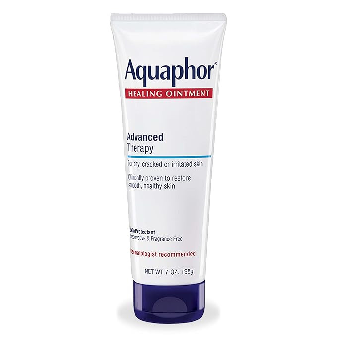 Aquaphor Healing Ointment Advanced Therapy Skin Protectant, Dry Skin Body Moisturizer, 7 Oz Tube | Amazon (US)