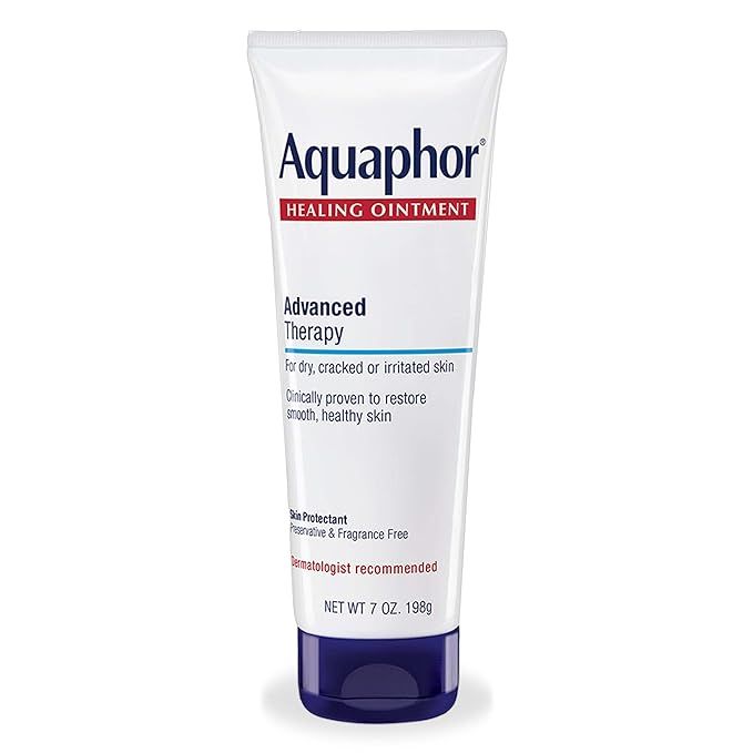 Aquaphor Healing Ointment Advanced Therapy Skin Protectant, Dry Skin Body Moisturizer, 7 Oz Tube | Amazon (US)