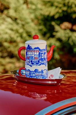 Damson Madder Tea Pot and Cup | Anthropologie (US)