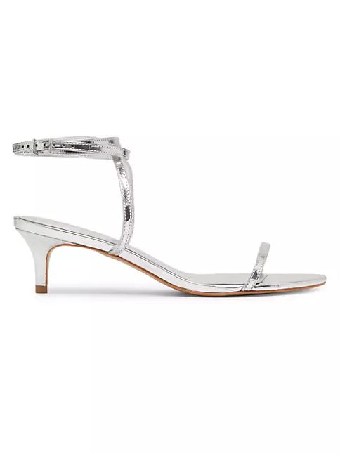 Sherry 50MM Metallic Leather Sandals | Saks Fifth Avenue
