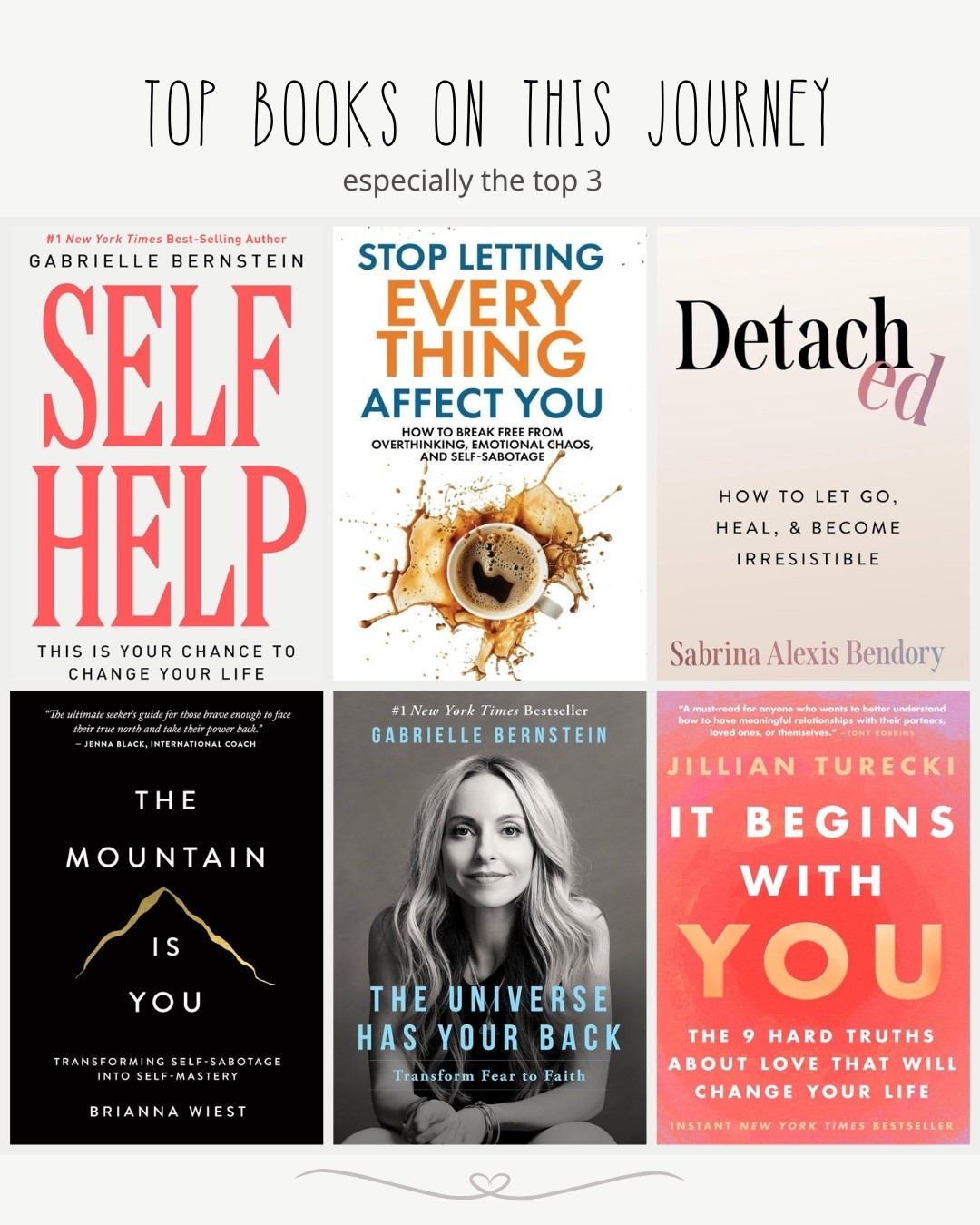 Top books on my heartbreak / healing inner child journey  

#LTKselfcare #LTKOver40