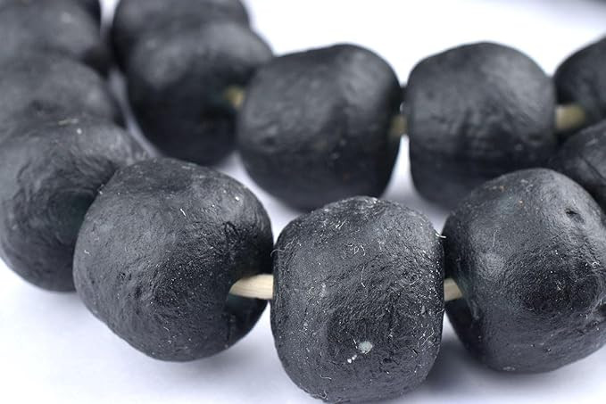 Jumbo Recycled Glass Beads - Beaded Wall Hangings - Extra Large African Sea Glass Beads 21-25mm -... | Amazon (US)