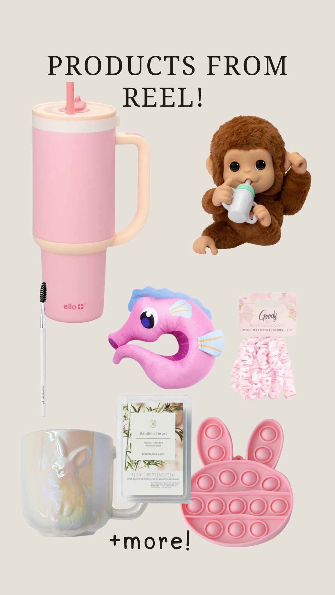 Products from recent reel! 