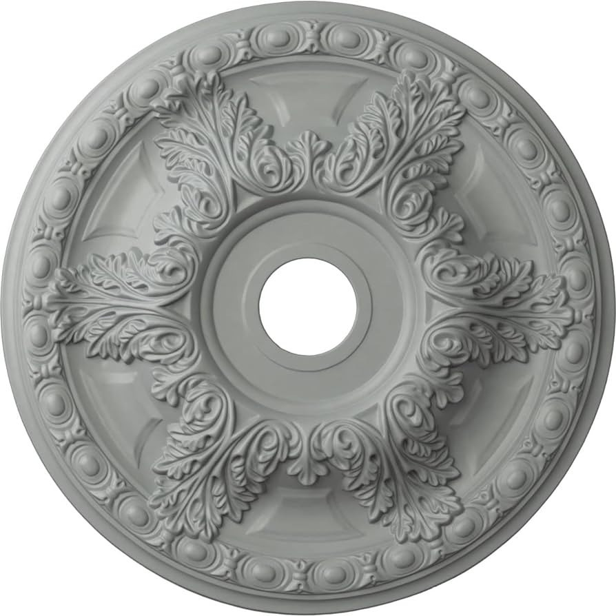 Ekena Millwork CM23GA Granada Ceiling Medallion, 23 3/8"OD x 3 5/8"ID x 2 1/2"P, Factory Primed | Amazon (US)