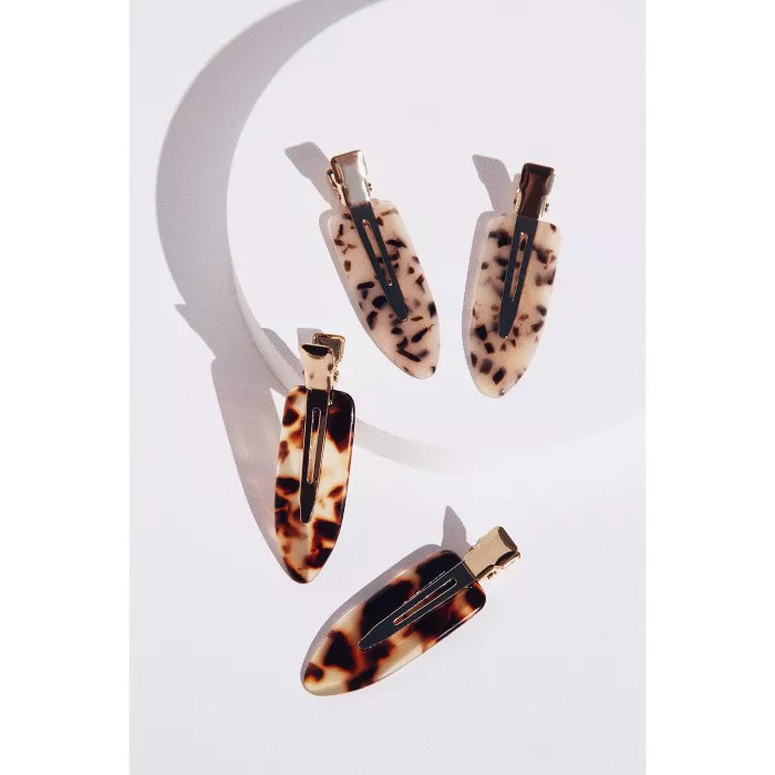 Kristin Ess Setting Clips - Tortoise - 4pk | Target