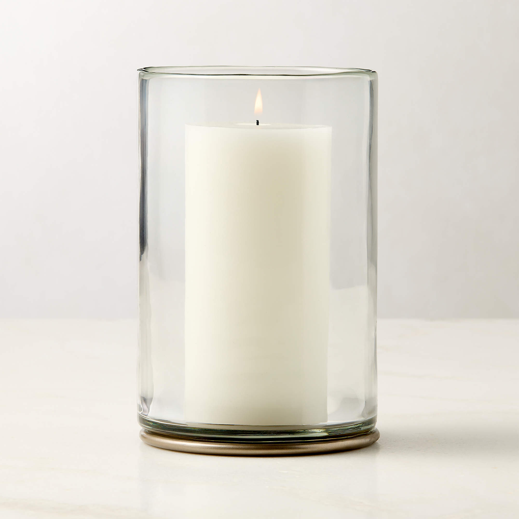 Ainsley Glass Outdoor Lantern 8" | CB2 | CB2