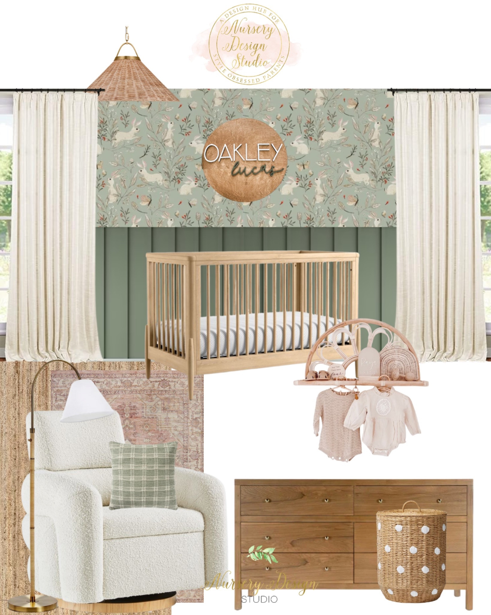 Rattan Wrap Arc Floor Lamp Brass … curated on LTK