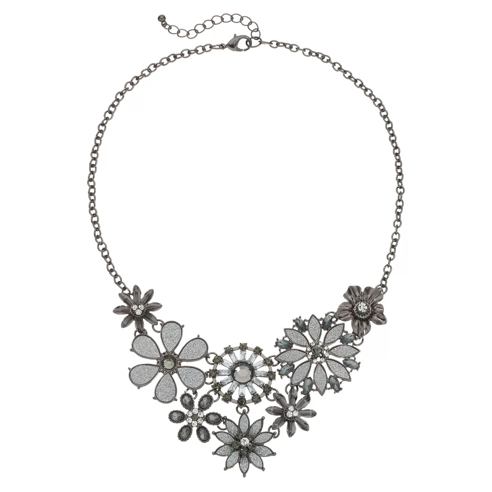Flower Bib Necklace, Women's, Tone | Kohl's