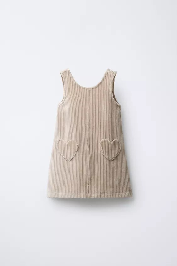 HEART POCKET PINAFORE DRESS | Zara US