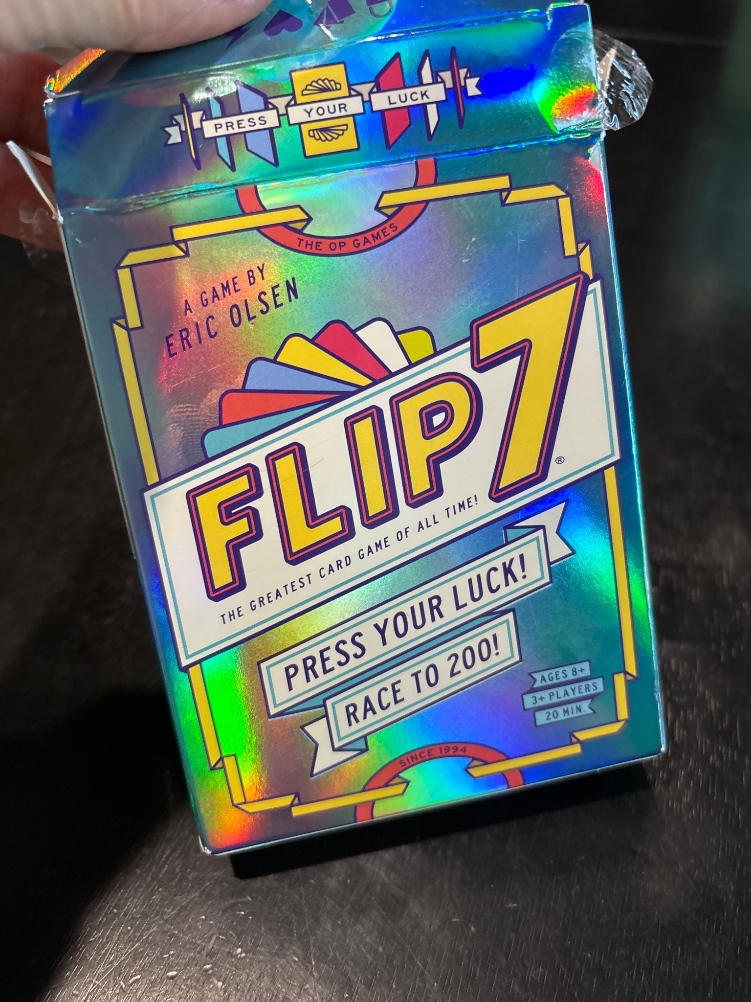 Fun game! The more people you have the better it is. Game of chance and luck. 