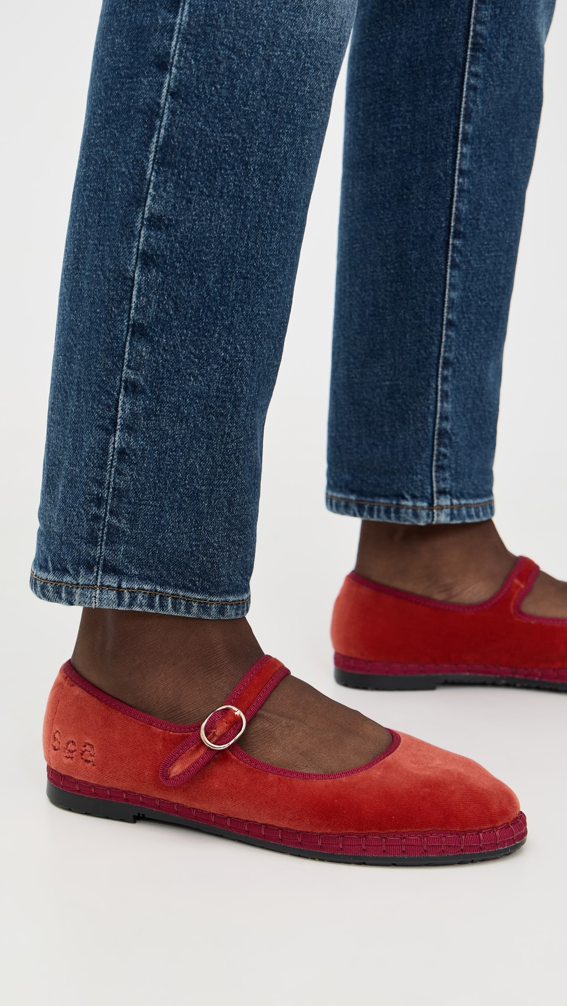 Flabelus x Sea NYC Terracota Mary Jane Flats | Shopbop