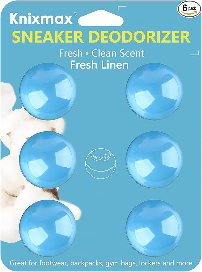 Knixmax Shoe Deodorizer Balls, Boot Deodorizing Shoe Odor Eater Ball Sneaker Deodorants, Gym Bags... | Amazon (US)