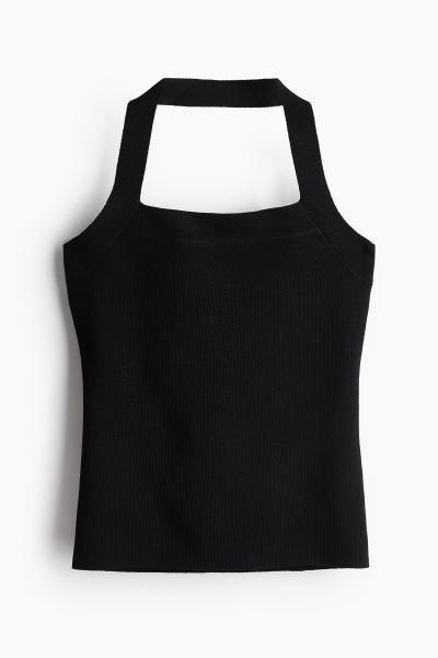 Fine-knit halterneck top | H&M (UK, MY, IN, SG, PH, TW, HK)