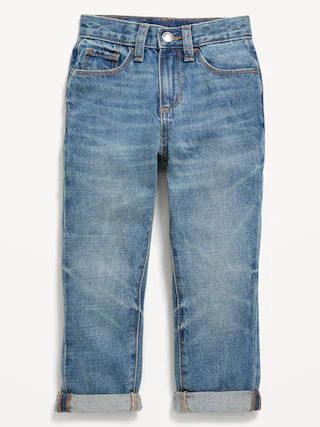 Unisex Loose Rolled-Cuff Non-Stretch Jeans for Toddler | Old Navy (US)