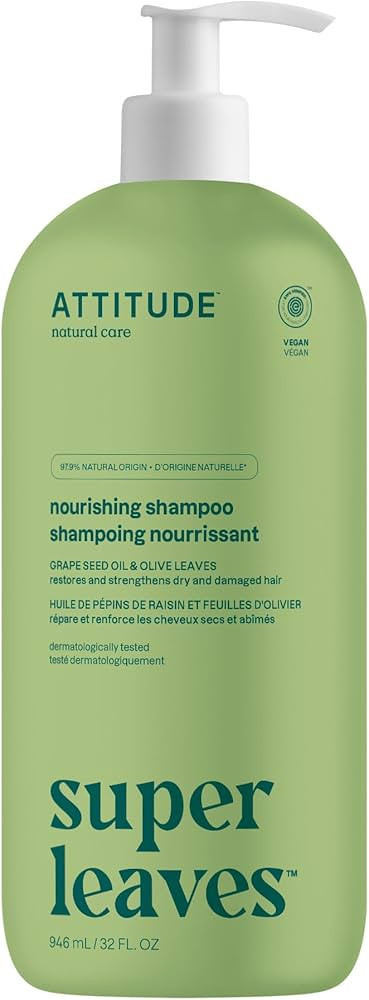 ATTITUDE Nourishing Hair Shampoo, EWG Verified, For Dry and Damaged Hair, Naturally Derived Ingre... | Amazon (US)