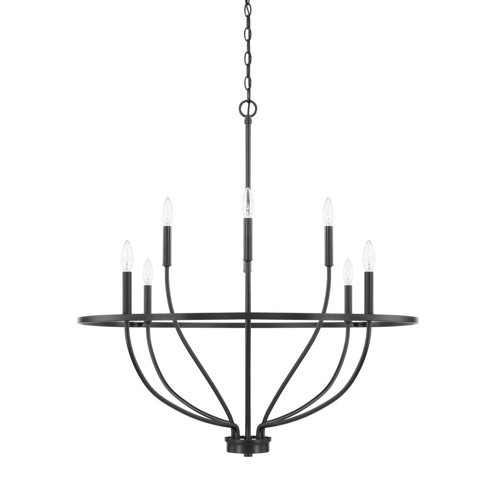 Capital Lighting Homeplace / Greyson 8-LT Chandelier - Matte Black - 428581MB | Walmart (US)