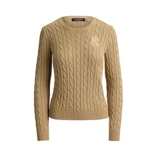 Lauren by Ralph Lauren Women's Cable Knit Jumper - Beige | Flannels UK