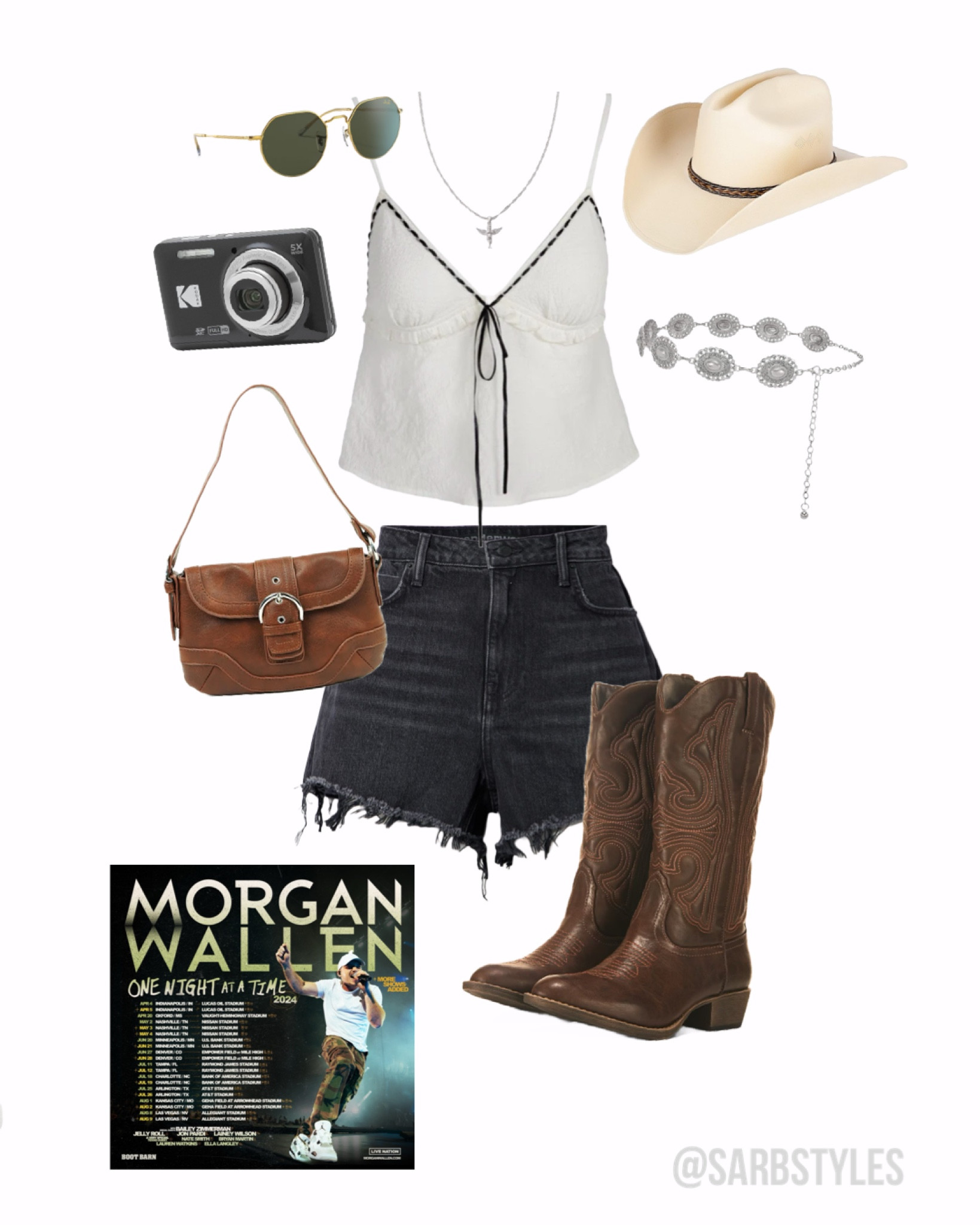 country concert outfit 🤠🎤🎸

➡️ comment & follow for new content ideas for future posts!

⬇️everything linked below 

MENTIONS: 
@poshmark @amazon @rayban @princesspolly @netaporter

TAGS:
#country #concert #countryconcert #outfits #morganwallen 

#LTKSeasonal #LTKU #LTKStyleTip