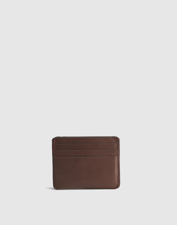 Curved Card Case in Leather | Madewell