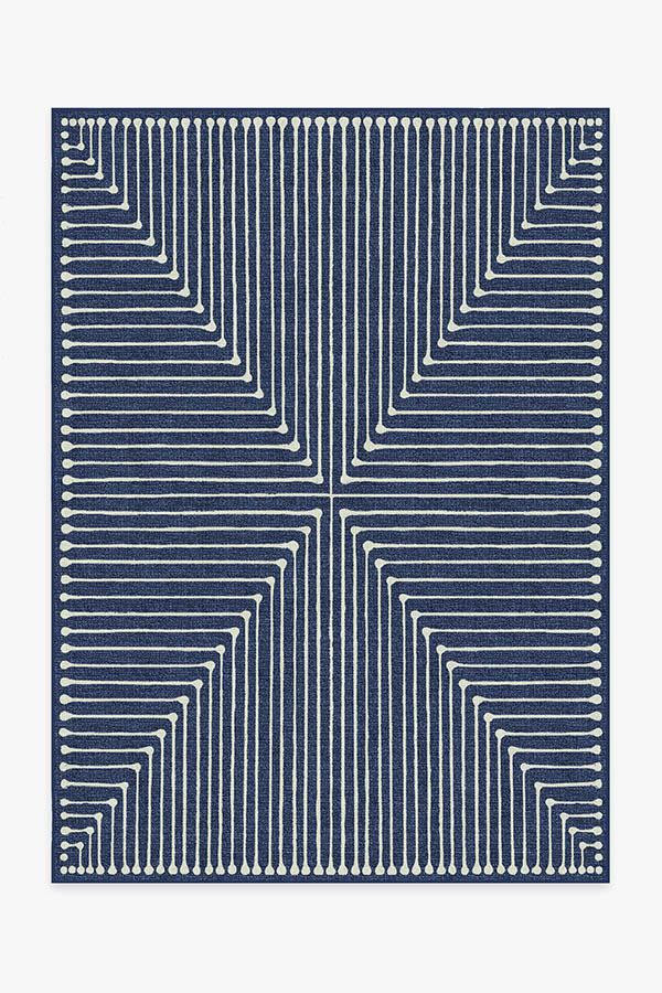 Jonathan Adler Inkdrop Lapis Blue Premium Rug | Ruggable