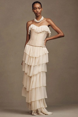 Mirror Palais Silk Ballet Russes Wedding Gown | Anthropologie (US)