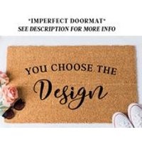 Imperfect Doormat  You choose design!  Home Decor  Custom Doormat  Funny Doormat | Etsy (US)