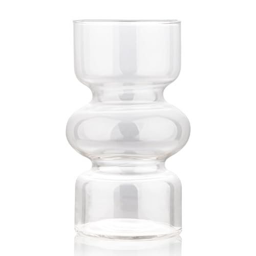 VanEnjoy Clear Glass Hydroponic Vase, Colored Glass vase Flower, Three-Layer 7 inch Cylinder vase for Home Décor, Modern Glass Vase for Home, Office, Wedding | Amazon (US)