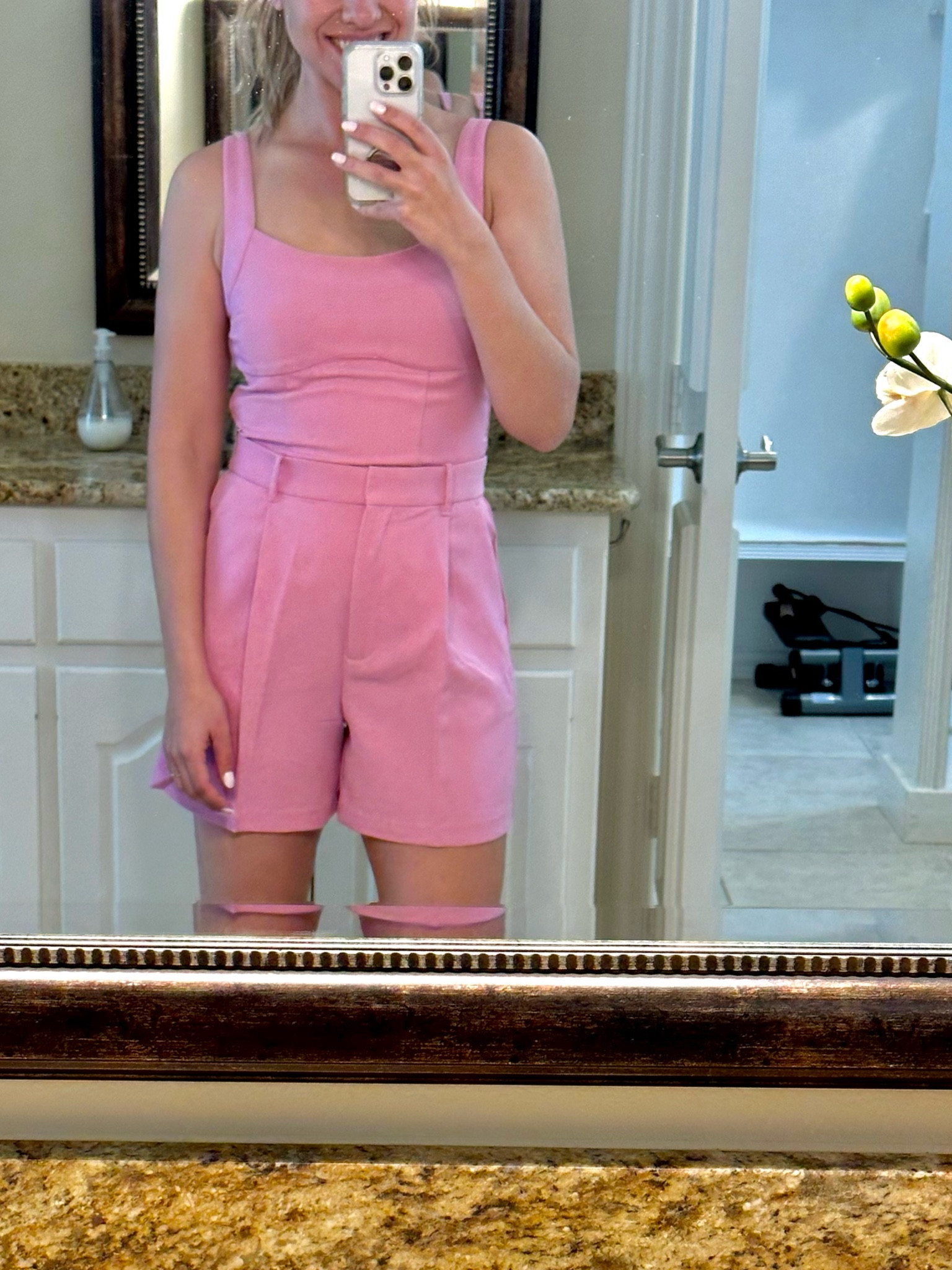 HWILI:
Works as a whole outfit or as separates

Love the fit

True to size (but the pants version? Size up! Maybe two times!) but the shorts - go with your normal size!

This may be my Easter outfit. 

It looks so casual (but smart) with a white tank top and I love it all together with the matching top!

Matching set, shorts and top, tailored shorts, suit, suit separates, matching top, matching shorts, matching pants, matching skirt, workwear, office 

#LTKstyletip #LTKFind #LTKunder50