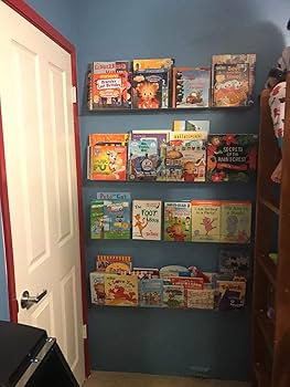 NIUBEE 2 -Packs Kids Acrylic Floating Bookshelf 36 Inch, Clear Bathroom Wall Floating Shelves, In... | Amazon (US)