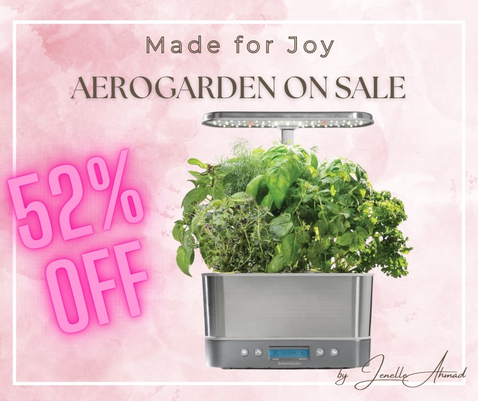 AH this is a GREAT deal. Needed its own post.. if any of you have been wanting to grow things indoors, use an aerogarden, or just try to easily grow some herbs this hydroponic aerogarden is on sale for 52% off!!! This is the lowest I have seen this. Has lights and reminds you when your plants need food and water - making this fool proof. It sits perfectly on your counter and holds 6 plants. No soil needed. Grows 5xs faster! 
AND has a vacation mode?!? 🙌🏼 

#LTKSaleAlert #LTKActive #LTKGiftGuide