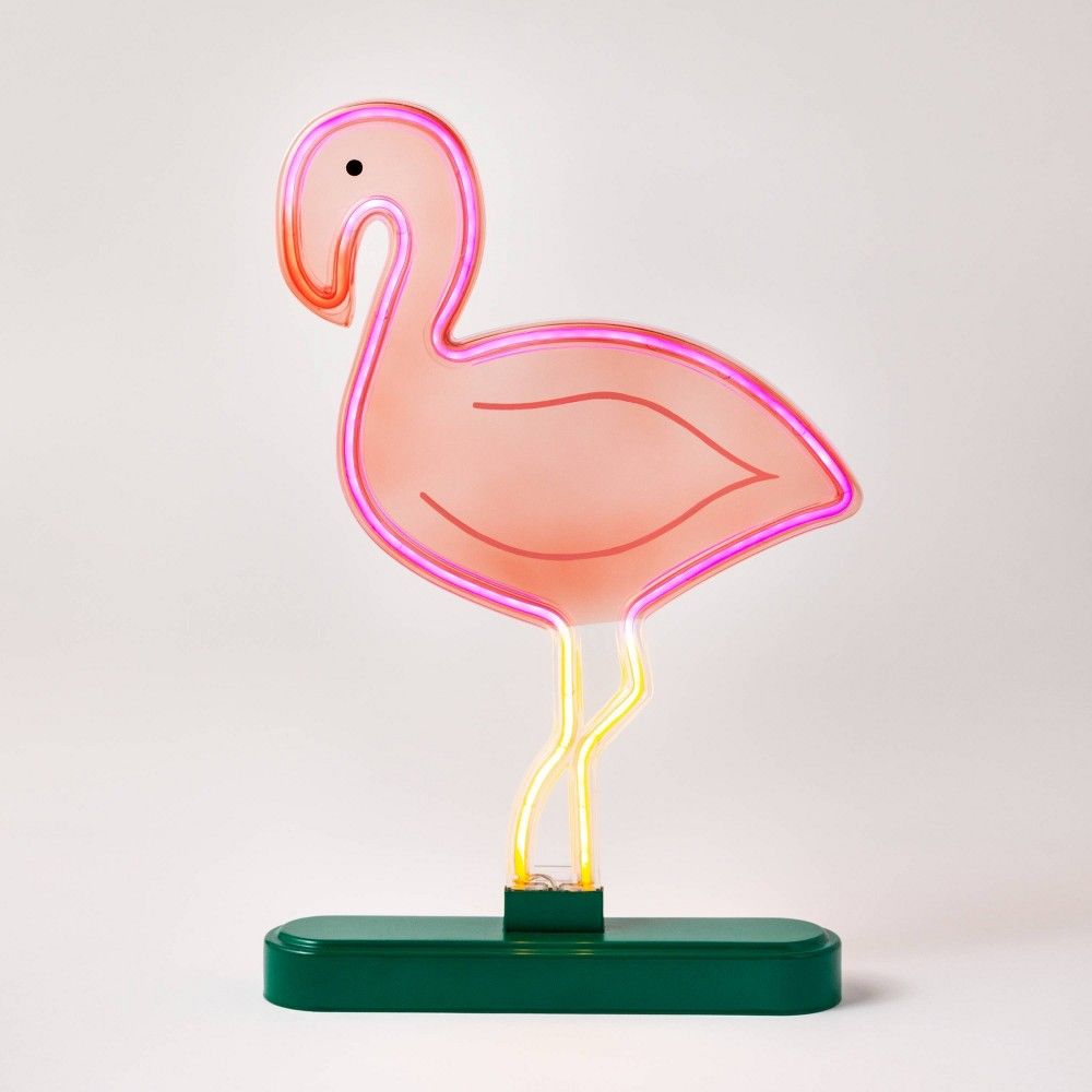 Faux Neon Tabletop Flamingo Sign - Sun Squad | Target