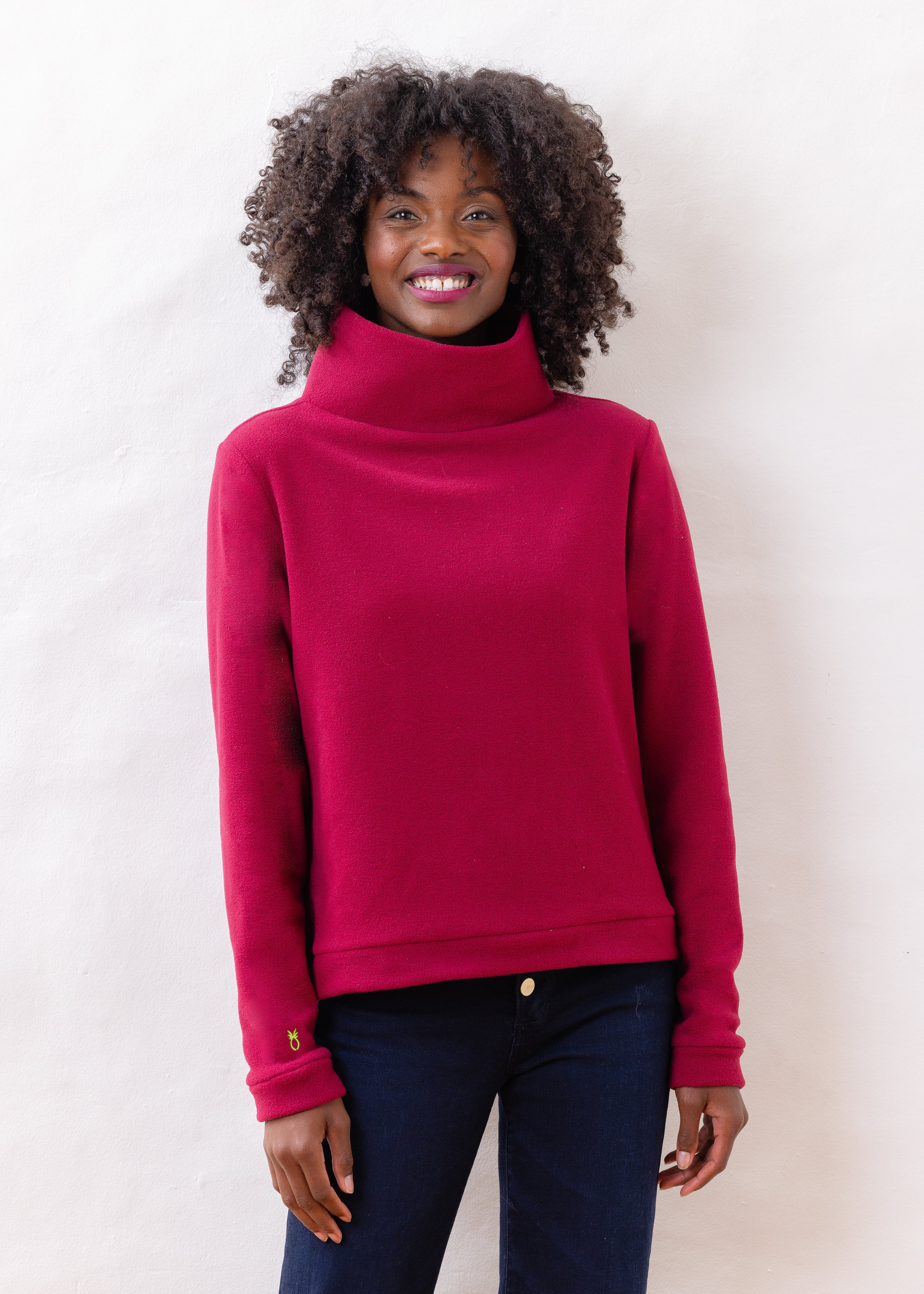 Park Slope Turtleneck (Burgundy) | Dudley Stephens