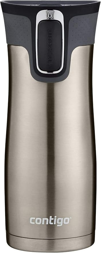 Contigo Stainless Steel Autoseal West Loop Vacuum-Insulated Travel Mug, 16 Oz | Amazon (US)