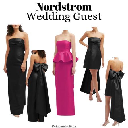 Black tie wedding
Wedding guest
Nordstrom wedding guest
Bow dress 

#LTKParties #LTKWedding #LTKStyleTip