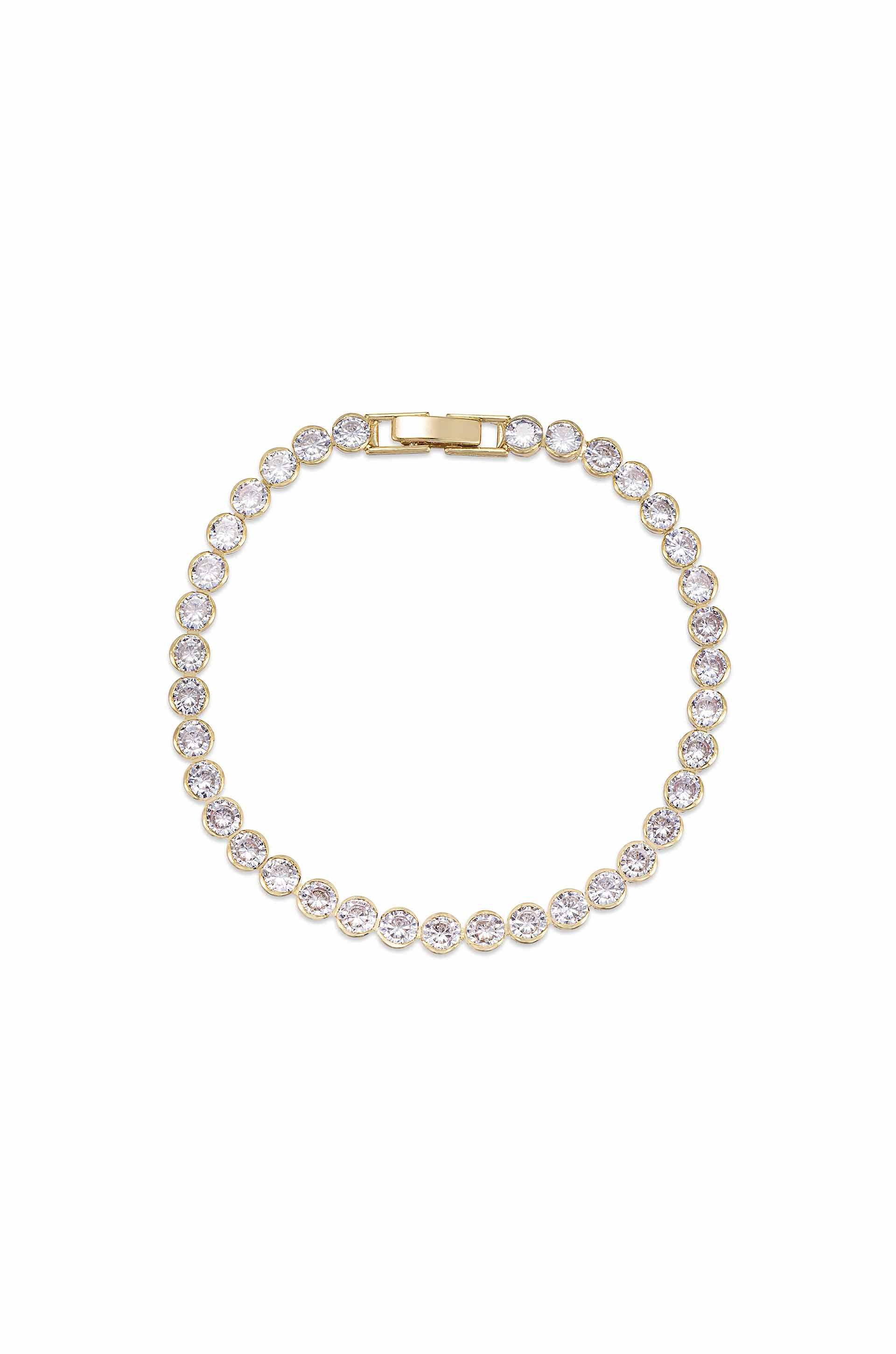 Crystal Chain Tennis Bracelet | Ettika