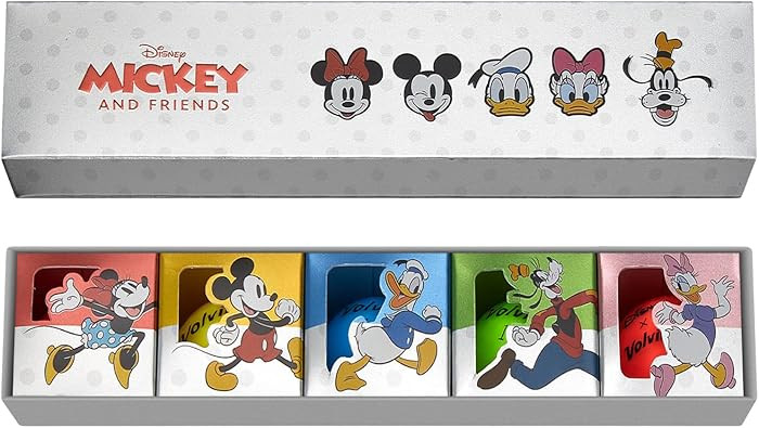 Disney Mickey & Friends Vivid Golf Ball Gift Set (5 Pack) | Amazon (US)