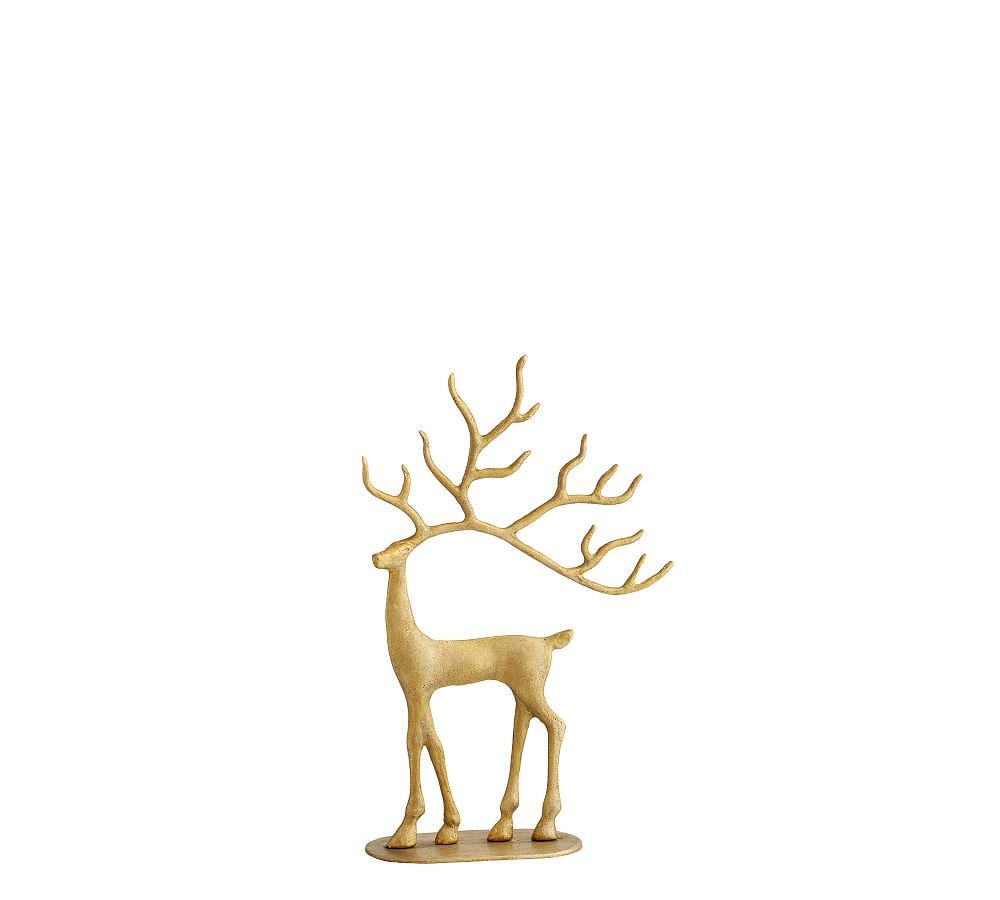 Brass Sculpted Reindeer | Pottery Barn (US)