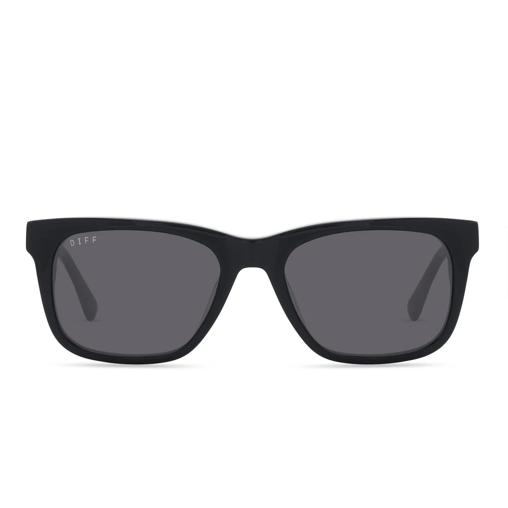 WESLEY - BLACK + GREY POLARIZED SUNGLASSES | DIFF Eyewear