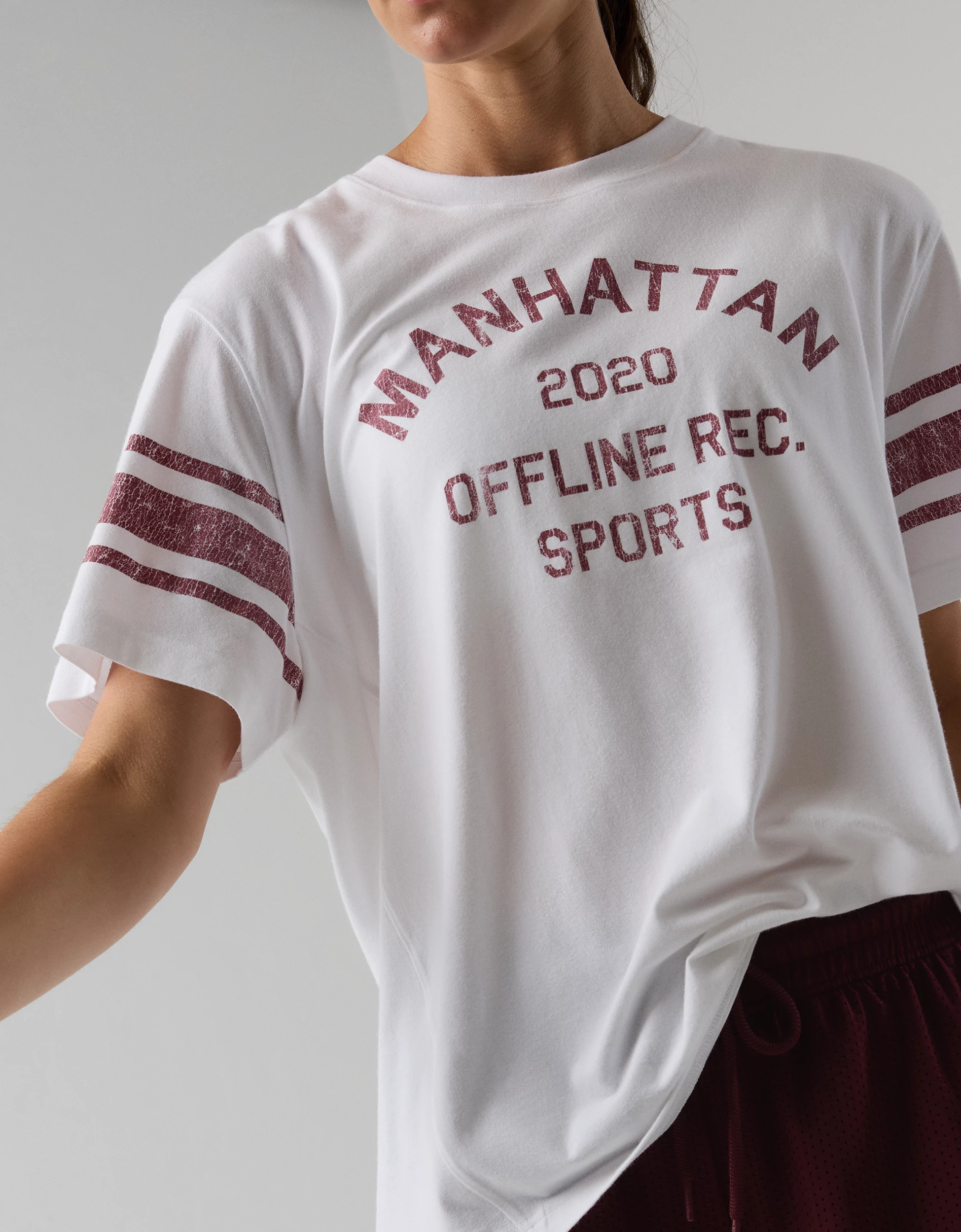 OFFLINE By Aerie Let's Stretch Seamed Boyfriend T-Shirt | American Eagle Outfitters (US & CA)