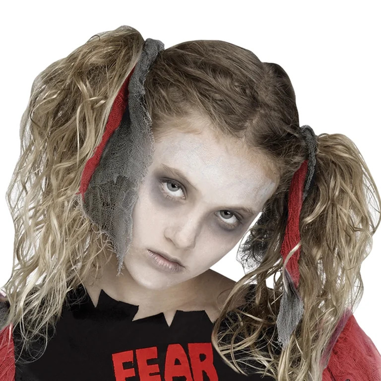 Zombie Fear Leader Halloween Costume for Children, Girl's Size M (7/8), by Way to Celebrate | Walmart (US)