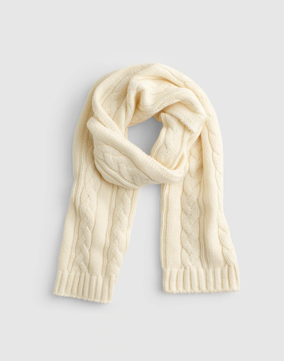 Chunky Cable-Stitch Scarf | Madewell