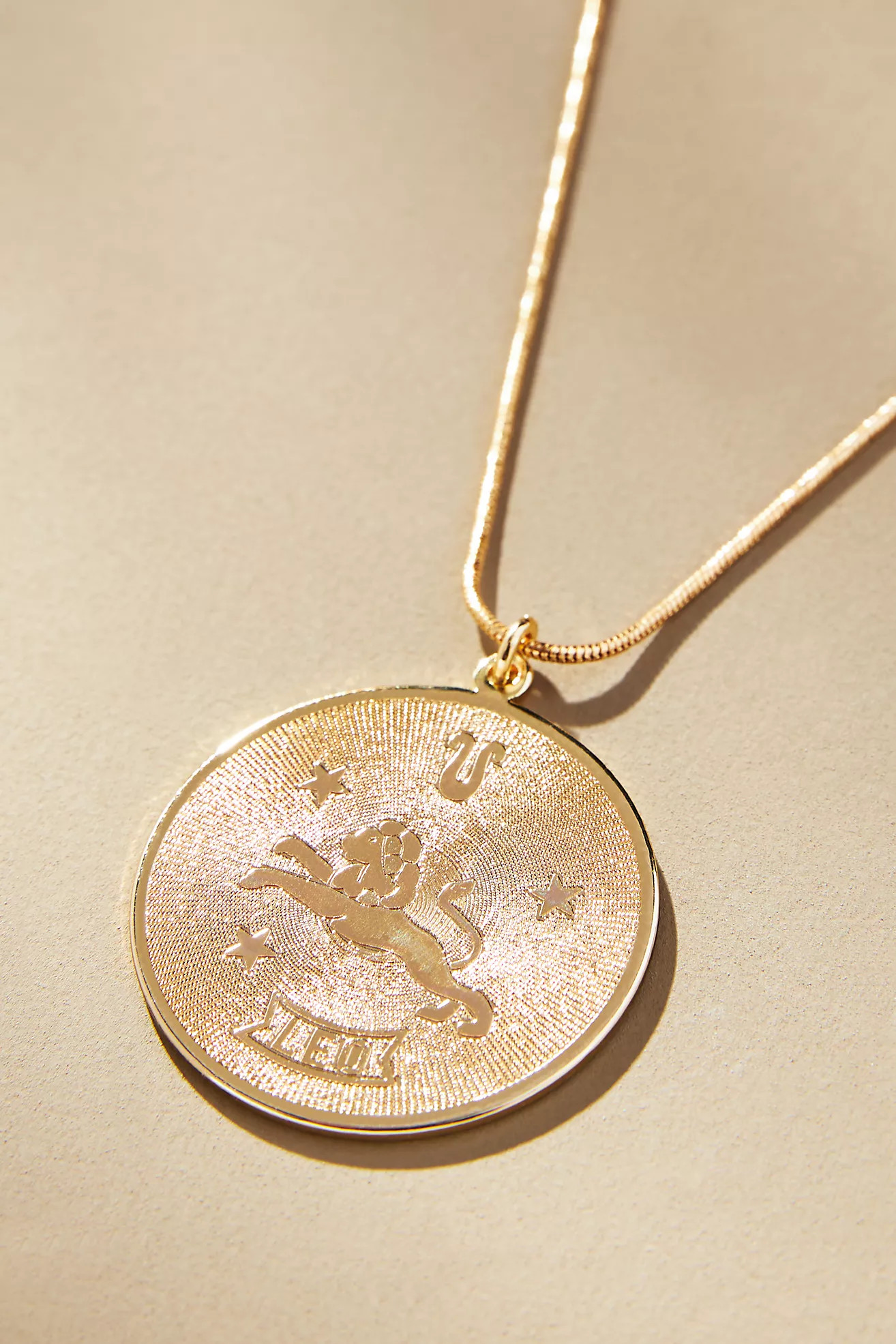 Zodiac Coin Pendant Necklace | Anthropologie (US)