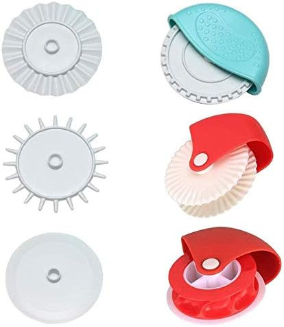 6 Pcs Pastry Wheel Decorator Cutter, Cookie Cutter Wheel Pizza Baking Beads Pie Crust Cutters, DI... | Amazon (US)