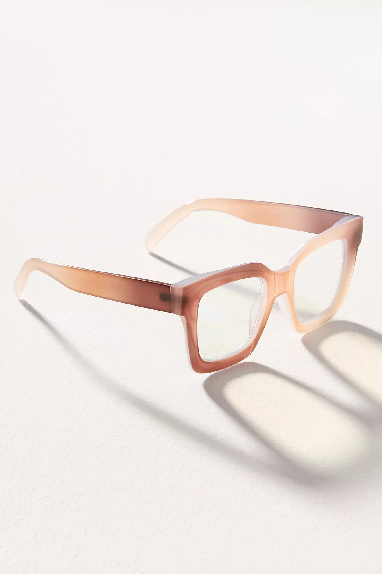 Chunky Cara Translucent Reading Glasses | Anthropologie (US)