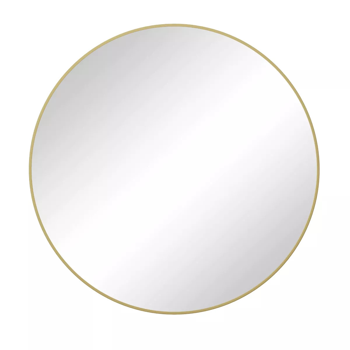 Colt 39" Black Circle Metal Frame Large Circle Wall Mounted Mirror -The Pop Home | Target